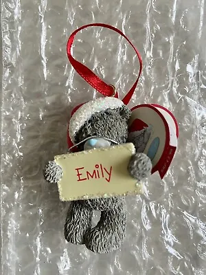 £2.49 • Buy Me To You Tatty Teddy Emily Personalised Christmas Tree Resin Ornament BNWT