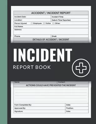 £8.99 • Buy Incident Report Book HSE Complaint Accident & Incident Log Book To Record All...
