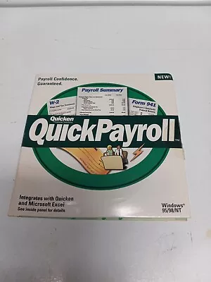 $20 • Buy Quicken Quick Payroll For Windows 95/98/NT