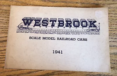 1941 Original Westbrook Scale Model Railroad Cars Catalog • $59.99