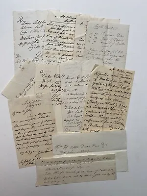 £100 • Buy Superb Collection Early Victorian Handwritten Medical Prescriptions 1850s