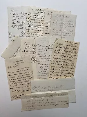 £100 • Buy Superb Collection Early Victorian Handwritten Medical Prescriptions 1850s