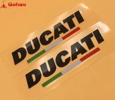 Set Reflective Italian Flag Sticker Decal For DUCATI Racing Evo Bikes Motorcycle • $9.59