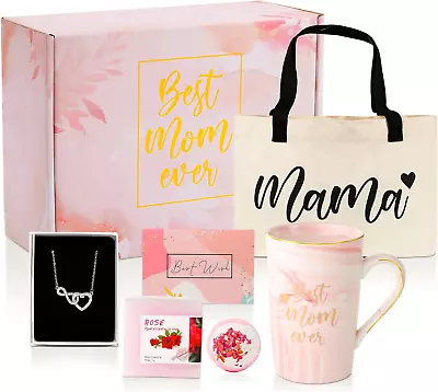 Gifts For Mom From Daughter Birthday Gifts For Women Best Mom Ever Necklace Gift • $115.24