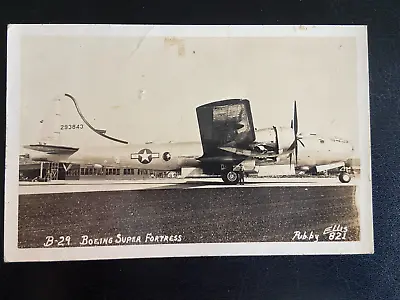 Vintage Postcard Airplane Boeing B 29 Super Fortress Real Photo RPPC • $7.99