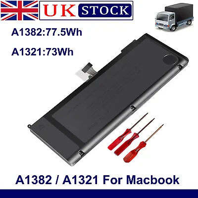 A1382/A1321 Battery For MacBook Pro A1286 Mid 2009 2010 2012 Late 2011 Mid 2012 • £23.35