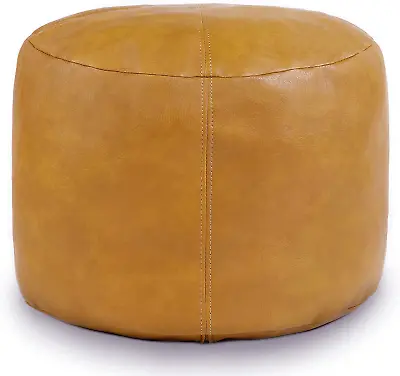 $31.99 • Buy Thgonwid Unstuffed Faux Leather Pouf Cover, Handmade Footstool Ottoman Storage S