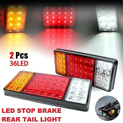 1 Pair LED Tail Lights Stop Reverse Indicator 12V Ute Trailer Caravan Truck Boat • $24.99