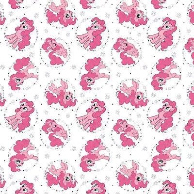 BTHY My Little Pony Pinkie Pie White Cotton Fabric By The Half Yard 95010103-3 • $5.75