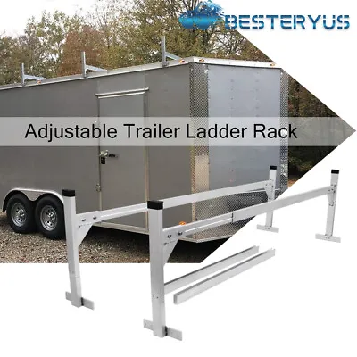 Pair Of Adjustable Heavy Aluminum Ladder Roof Rack For Enclosed/Opened Trailer • $149.99