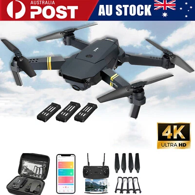 $65.99 • Buy 4K GPS DRONE With HD Camera Drones WiFi FPV Foldable RC Quadcopter W/3Batteries
