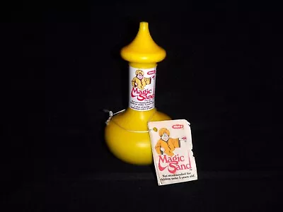 Vintage Wham-O Magic Sand Yellow Genie Bottle Toy #270 1981 Bottle W/ Booklet • $19.95