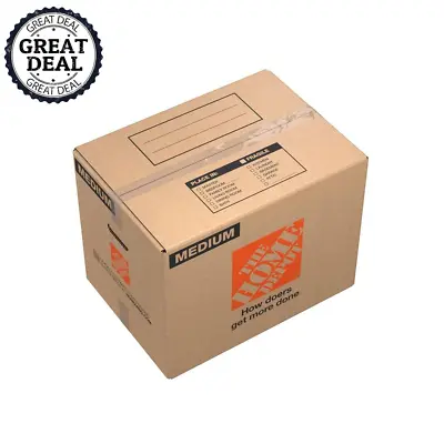 Moving Box With Handles 21 L X 15 W X 16 D Inches Medium Holds 65 Lbs. (10-Pack) • $17.99