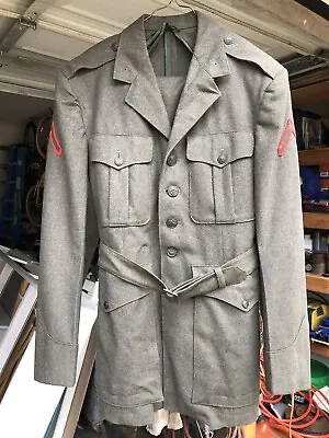 WW2 Marine Military Wool Uniform Jacket Pants  USMC Gorgeous!!! • $49.99