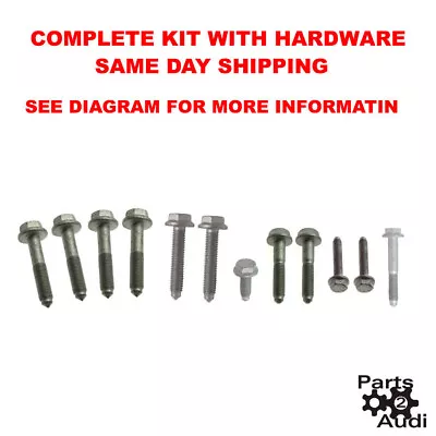 GENUINE Engine Motor Mount Hardware Bolts Kit 98-06 VW 1.8 1.8L 2.0 2.0L • $88.88