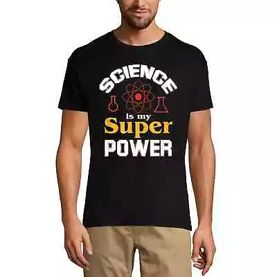 Men's Graphic T-Shirt Science Is My Super Power- Funny Math Lover Eco-Friendly • $27.30