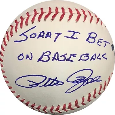 Pete Rose Autographed Signed OMLB Pete Rose Exclusive Player Hologram Sorry • $109.99