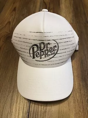 Vintage Travis Mathew Dr Pepper Flex Fit 110 White Hat Cap • $14.99