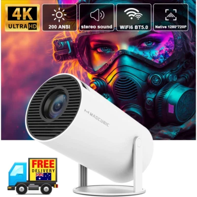$139.95 • Buy  Projector 4K Dual Wifi6 200  1080P 1280*720P Home Cinema Portable Projector