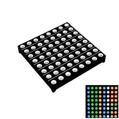 £5.33 • Buy 1PCS 5mm 8*8 8x8 Full Colour RGB LED Dot Matrix Display Module Common Anode