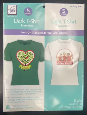 June Tailor Iron-On Transfers For Ink Jet Printers Dark & Light T-Shirts • $10.75