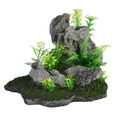 $20 • Buy Rock Aquascape Aquarium Ornament Stone Plastic Fish Tank Decoration USA SHIP
