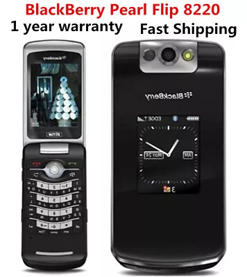 BlackBerry Pearl Flip 8220 2G GSM 850 /900 /1800 /1900 Unlocked +1Year WARRANTY • $59.99