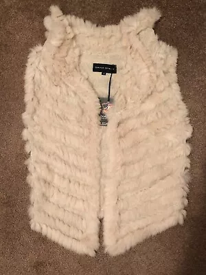 NWT Dana Stein Rabbit Fur Vest • $80