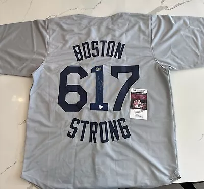 Jonny Gomes Signed Boston StrongJersey (JSA) Cert. Beckett Auth! 2 Authenticator • $70