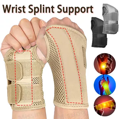 Hand Wrist Support Splint Brace Band Sprain Carpal Tunnel Sprain Arthritis Pain • $9.99