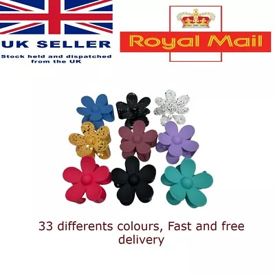 Flower Hair Claw Clips Hair Claw Large Hair Clamps Fashion Hair Accessories • £3.49