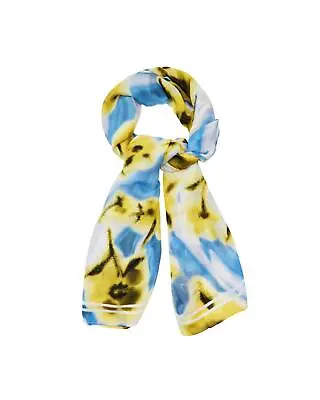 Desigual Printed Polyester Scarf  -  Scarves & Shawls  - Yellow • $129.80