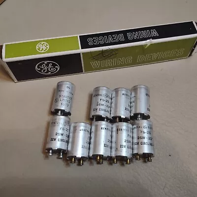 GE FS-25 Fluorescent Starters For 18W 20W 22W 25W Fluorescent Lamps • $25