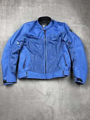 REV'IT Women's Motorcycle Eclipse Jacket Size 42 Padded Engineered Skin Blue • $109.95