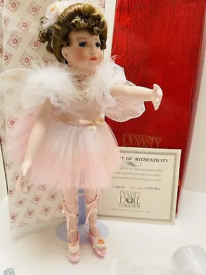 Tinker Bell - Dynasty Doll Collection PorcelaiBisque Limited NIB COA Vintage1992 • $51.15