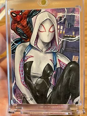 Veronica O'Connell - Spider Gwen Sketch Card AP 2021 Premier Marvel Spider-Man • $125.50