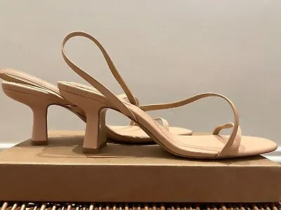 Powder Pink H&M Sandals Size 8 Brand New 7cm Heel • £12