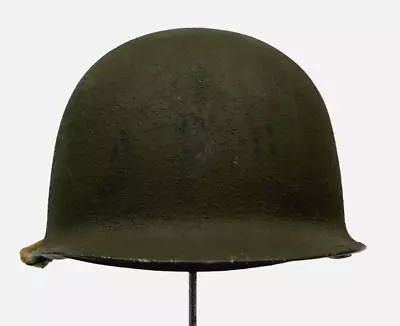 WWII Front Seam Swivel Bale M1 Helmet & Liner ASG Marked On Front • $16.50