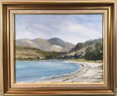 Max Robertson Orford Beach Tasmania Framed Oil Painting Circa 1970s • $215.60