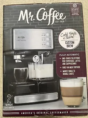 Mr. Coffee Espresso Maker Cappuccino Machine Programmable 19-Bar Pump Silver New • $160