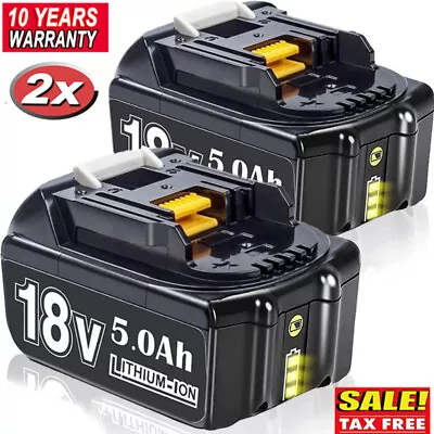 2X For Makita 18V 6.0Ah LXT Li-Ion BL1830 BL1850 BL1860 BL1815 Cordless Battery • £34.98