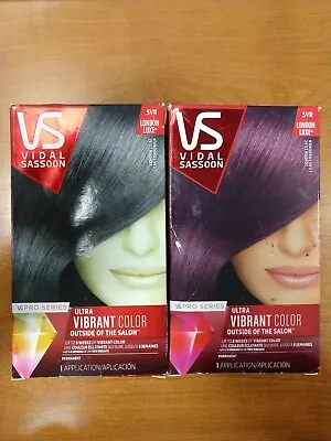 2 Pack: Vidal Sassoon Pro Series Permanent Hair Dye #5VR London Lilac R5P1 • $18.99