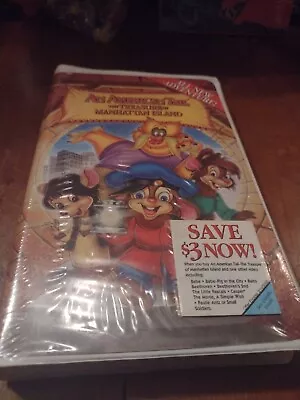 New American Tail The Treasure Of Manhattan Island (VHS 2000) Factory Sealed • $9.98