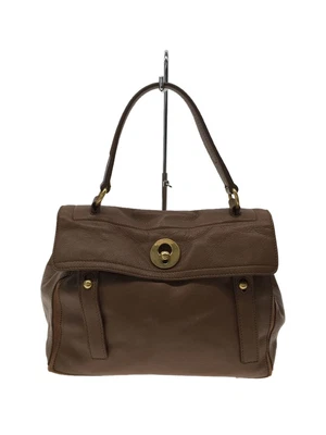 $199 • Buy YVES SAINT LAURENT 229680 Muse Two 2Way Hand Bag Brown