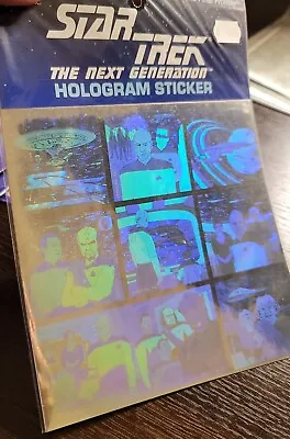 $4.44 • Buy Star Trek: The Next Generation 9 Sticker Hologram Sheet 1992 AH Prismatic SEALED