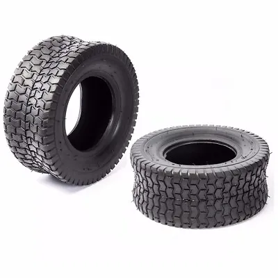 £117.84 • Buy Two 16x6.50-8 Turf Lawn Tractor Mower Heavy Duty 4 Ply Two New Tires 16 650 8