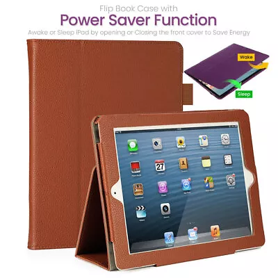 Protective Flip Stand Leather Case Cover For IPad 2nd 3rd And 4th Generation • £4.99