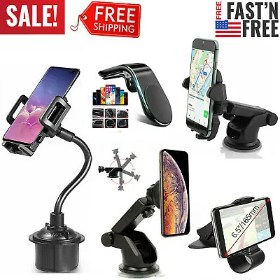 360° Car Gooseneck Cup Holder Windshield  Mount For Cell Phone GPS Universal  • $8.25