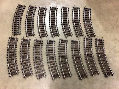 Vintage Lionel Super O Gauge? Used Track Lot Of 15 Curved Brown Tie Free Ship • $55.95