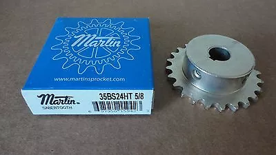 Martin Sabertooth Sprocket 35BS24HT 5/8  24 Teeth Plated  Brand New In Box • $15